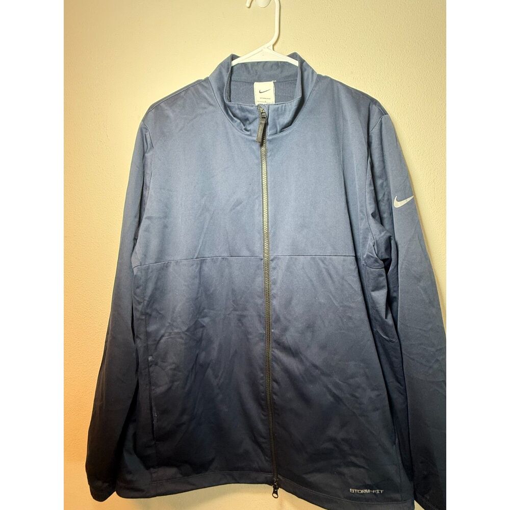 Nike Storm-FIT Victory Golf Jacket Mens Large Navy Full Zip